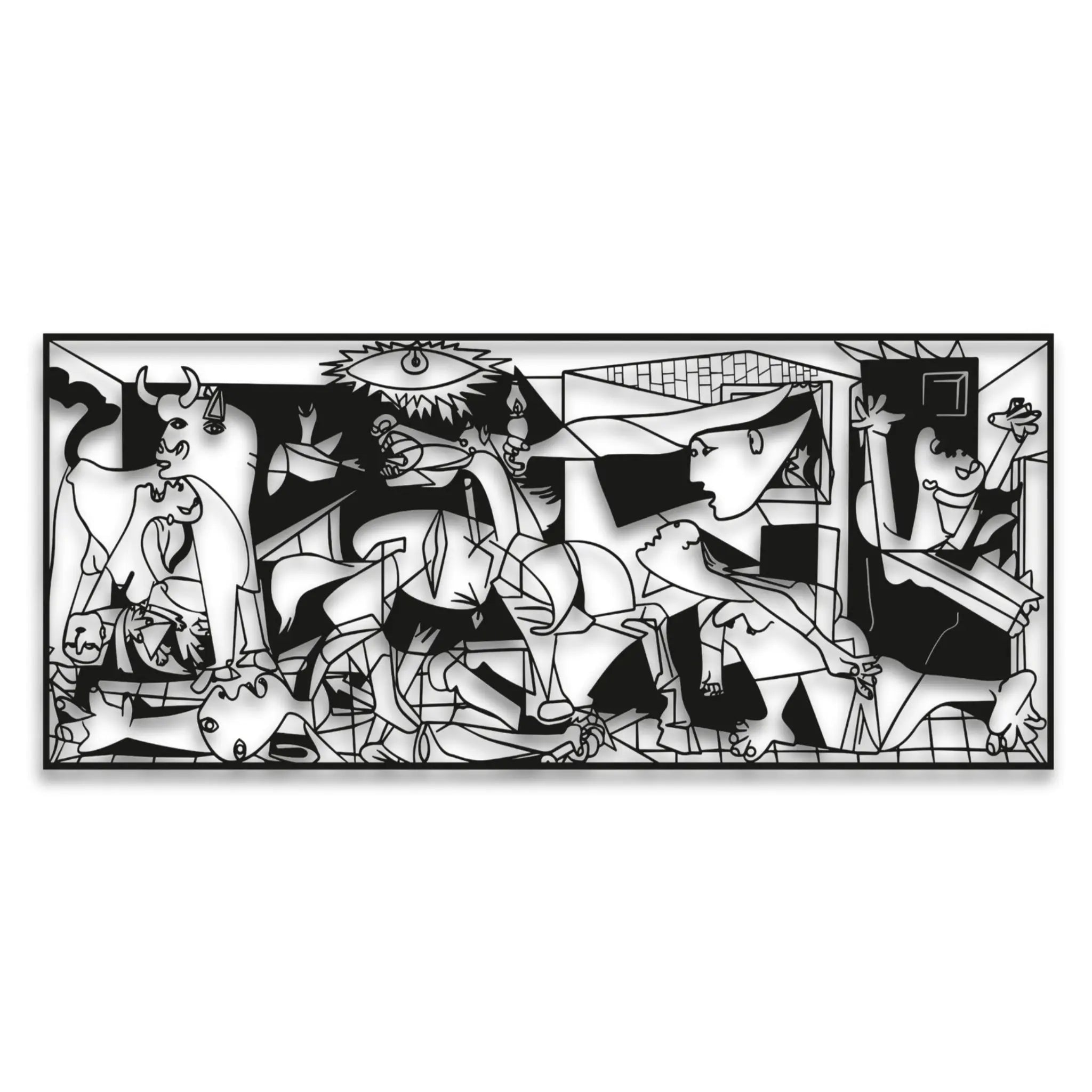 Picasso Guernica - Décoration Murale en Aluminium Taolenn