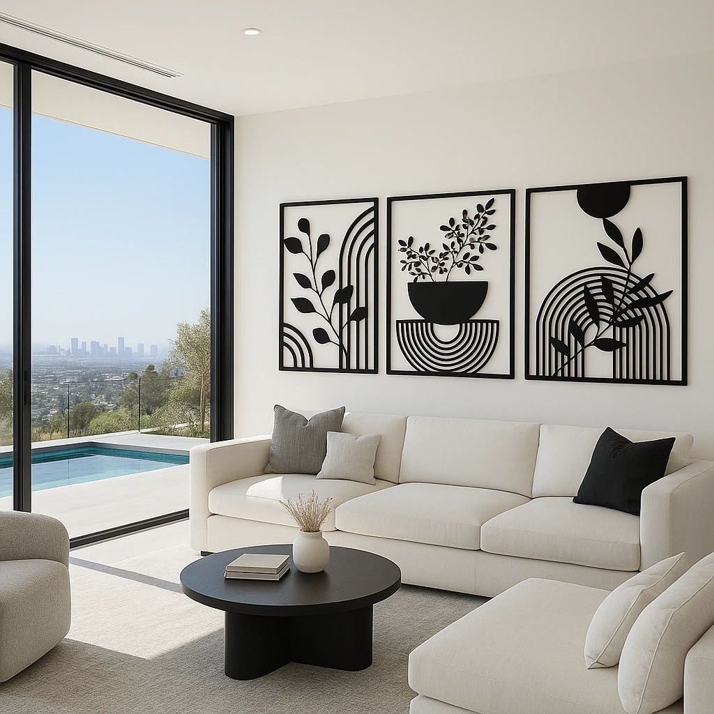 décoration murale en métal - jardin 