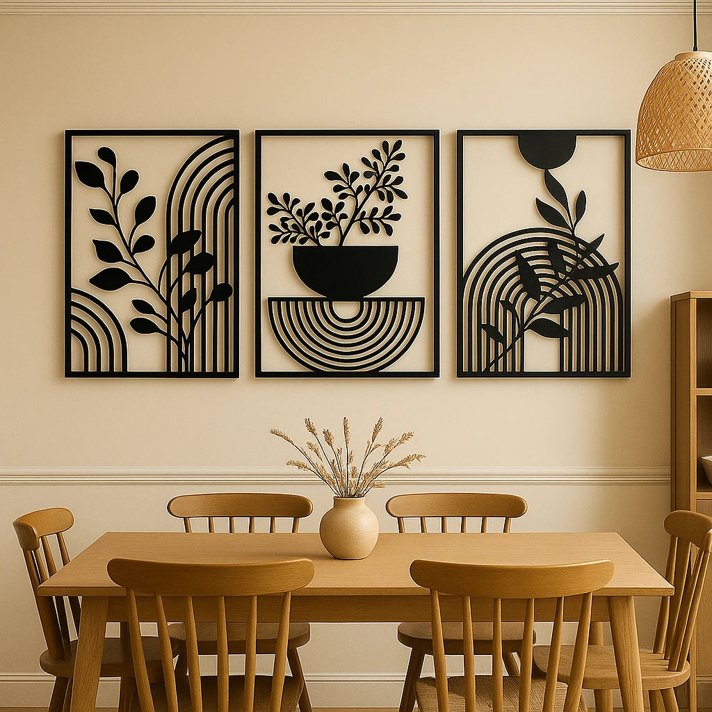 décoration murale en métal - jardin 